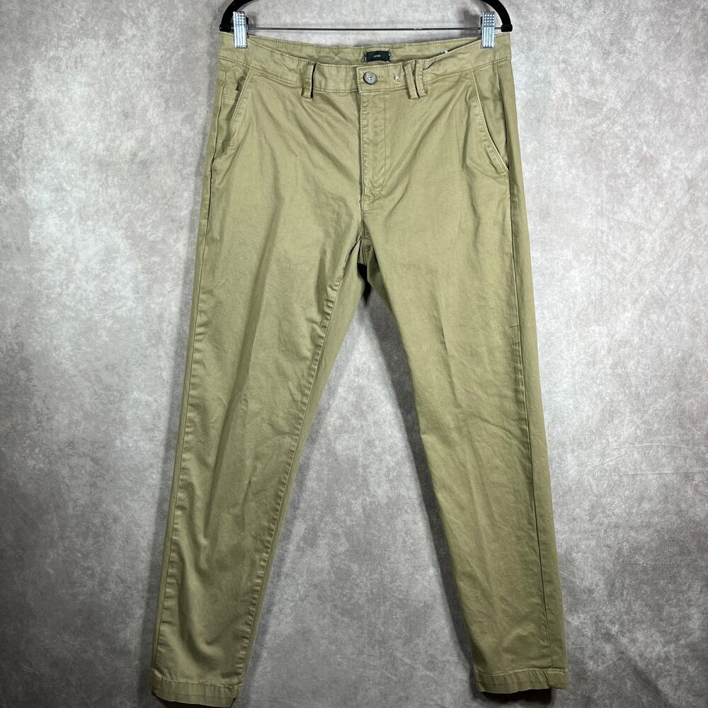 Liu Jo Chino Pants Mens 33x31 Beige Khakis Slim Fit Straight‎ Leg Flat Front